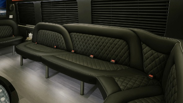 Interior of Sunnyvale Party Bus Company's 15 Passenger Party Bus in Sunnyvale