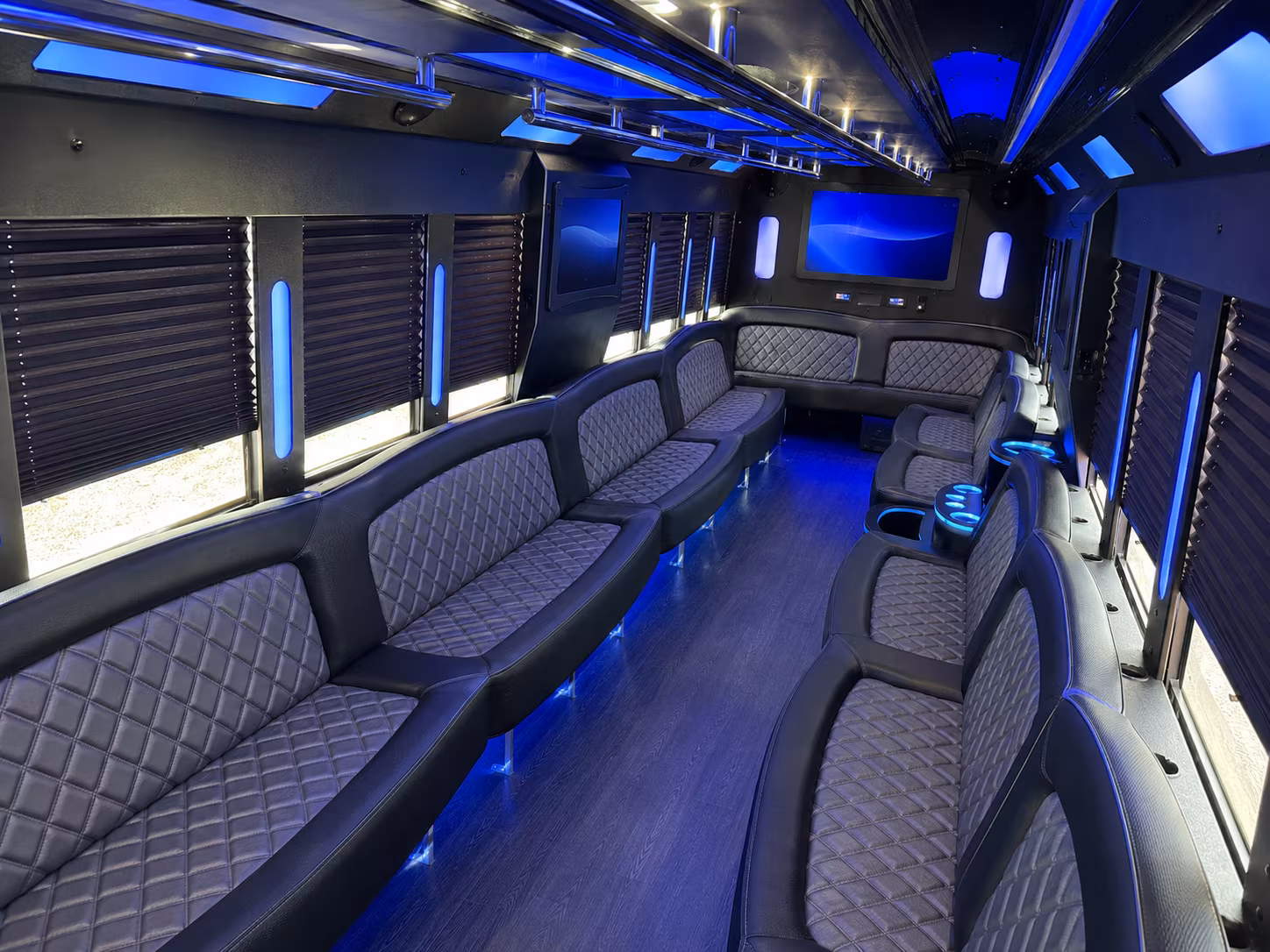 28 Passenger Party Bus Inside