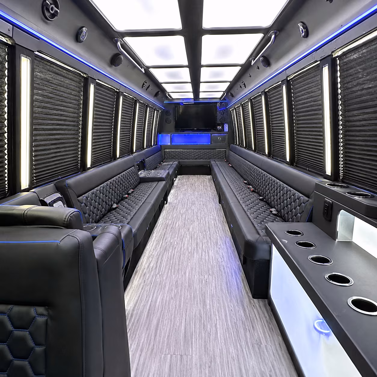 30 Passenger Party Bus Inside