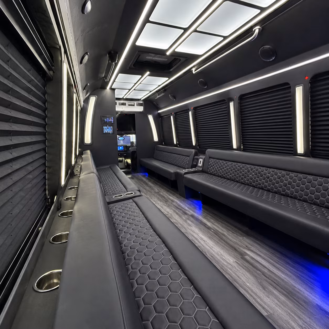 San Mateo Concert & Music Festival Transportation party bus exterior