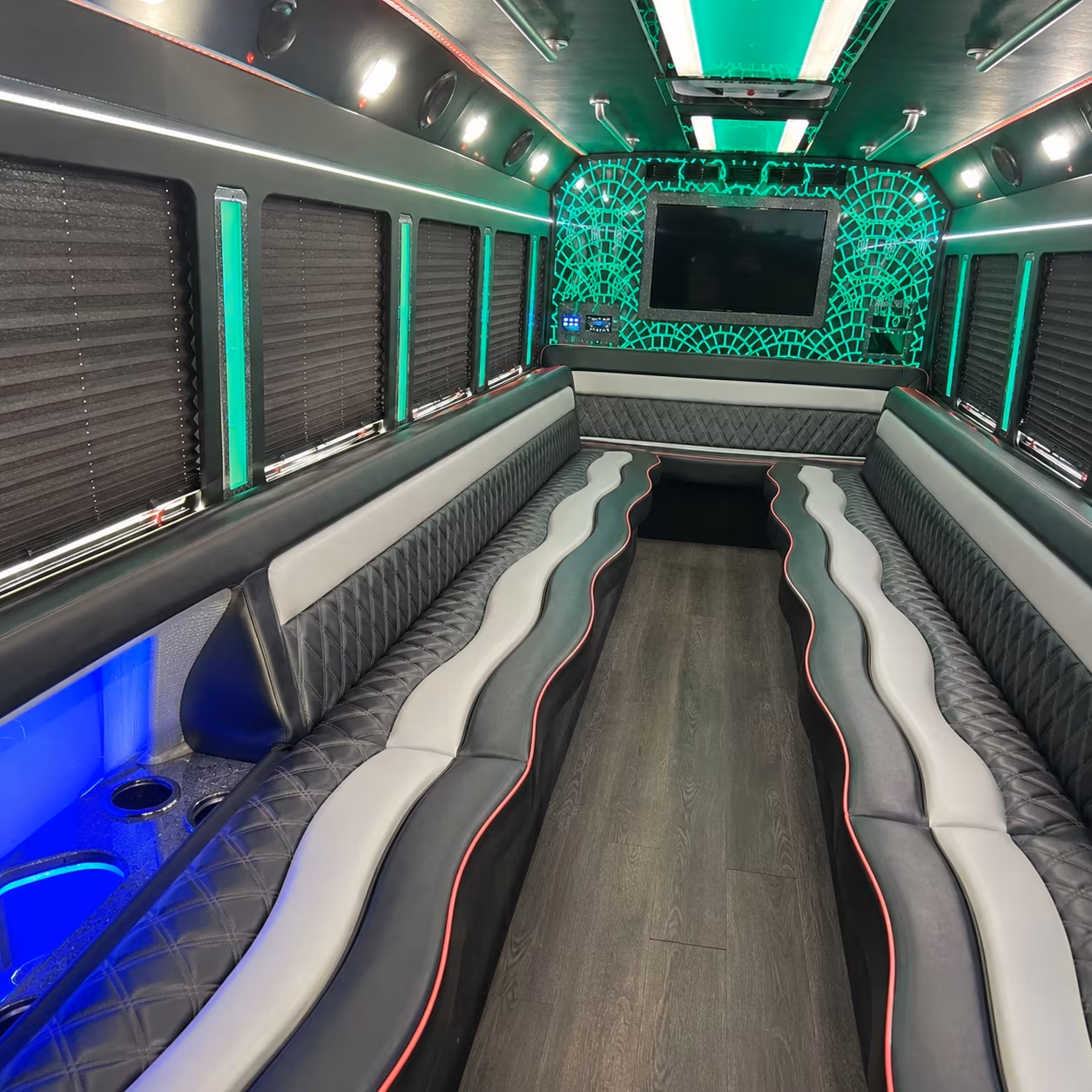San Mateo Concert & Music Festival Transportation party bus exterior