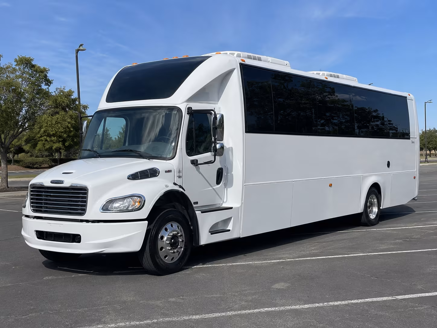 San Mateo Concert & Music Festival Transportation party bus exterior