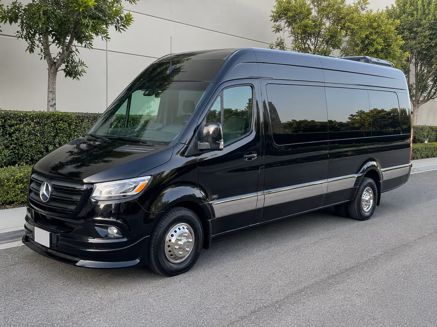 San Mateo Corporate Transportation party bus exterior