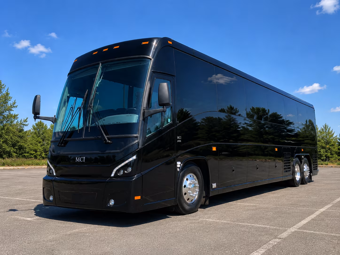 San Mateo Corporate Transportation party bus exterior