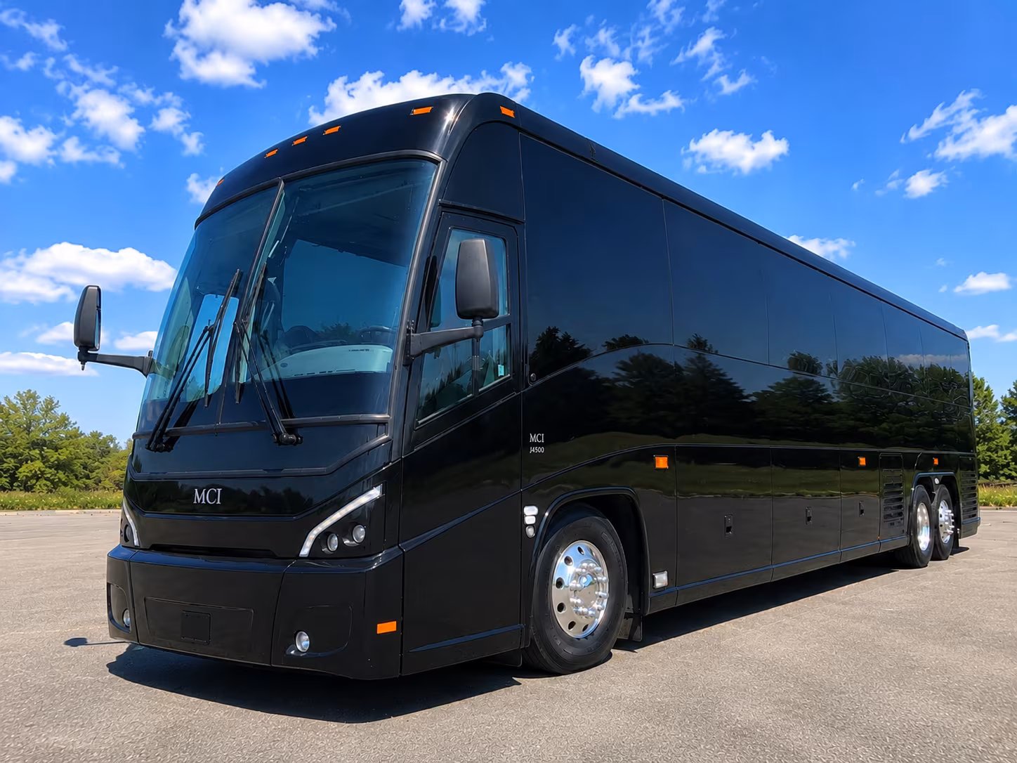 San Mateo Corporate Transportation party bus exterior