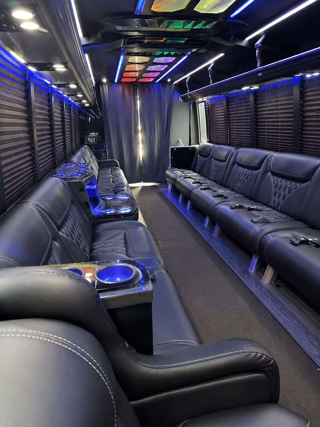 San Mateo Prom & Homecoming Transportation onboard seating