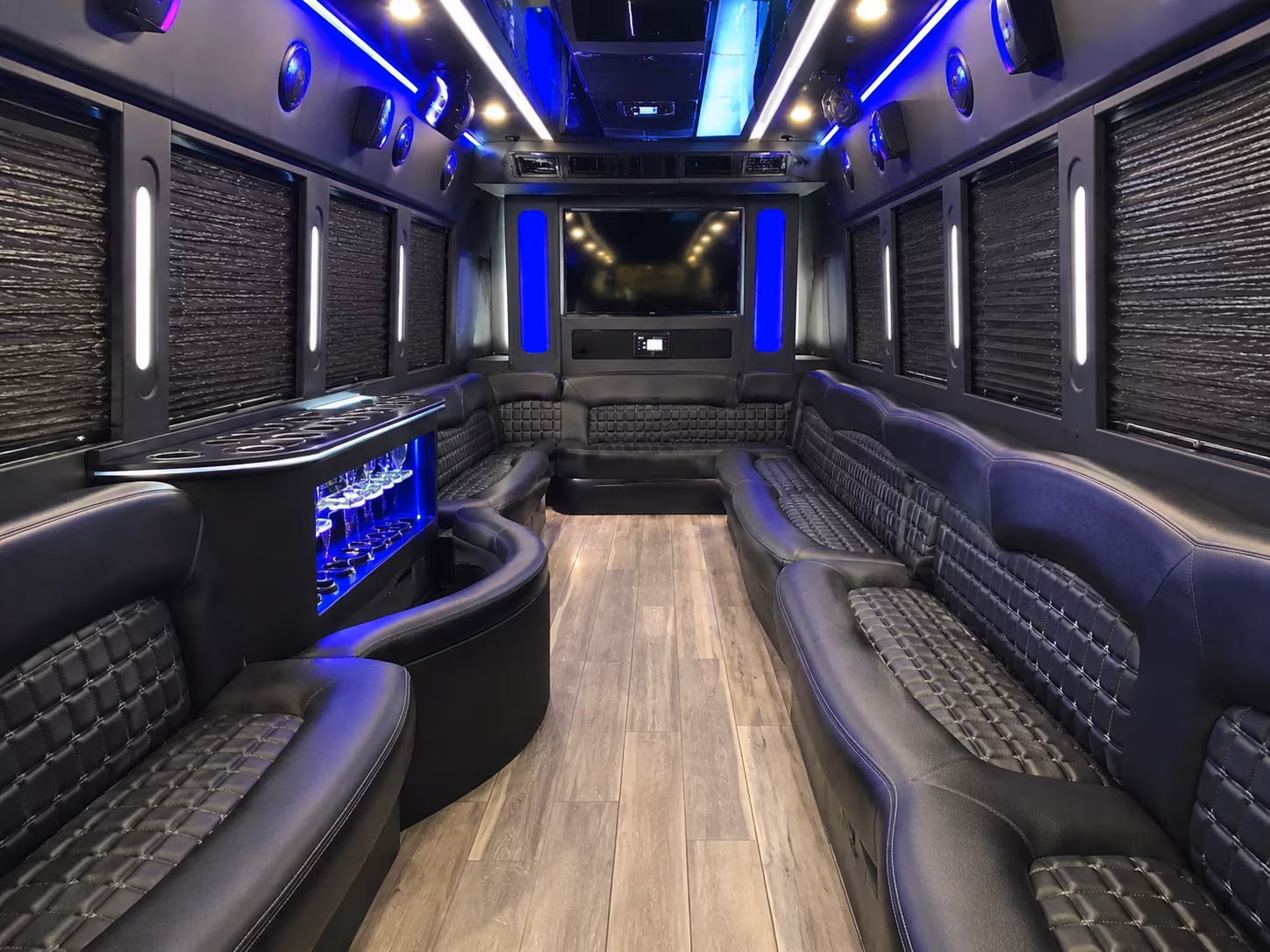 San Mateo Winery Tour & Pub Crawl Transportation party bus exterior