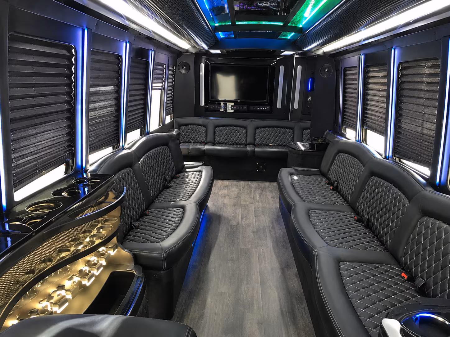 San Mateo Winery Tour & Pub Crawl Transportation party bus exterior