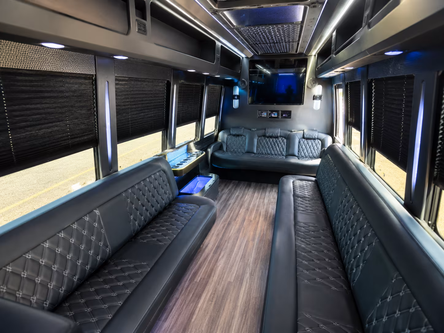 San Mateo Winery Tour & Pub Crawl Transportation party bus exterior