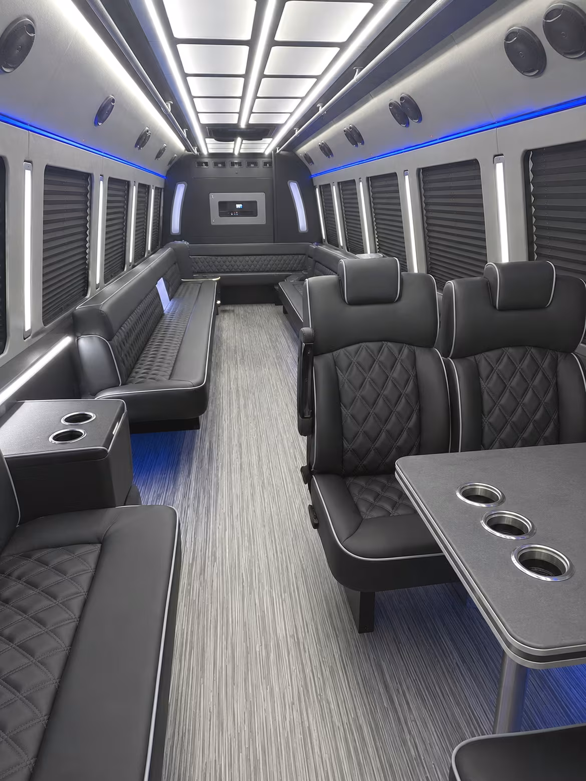 San Mateo Winery Tour & Pub Crawl Transportation party bus interior