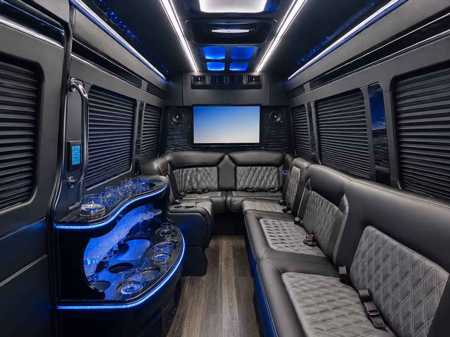 14 Passenger Sprinter Limo Interior